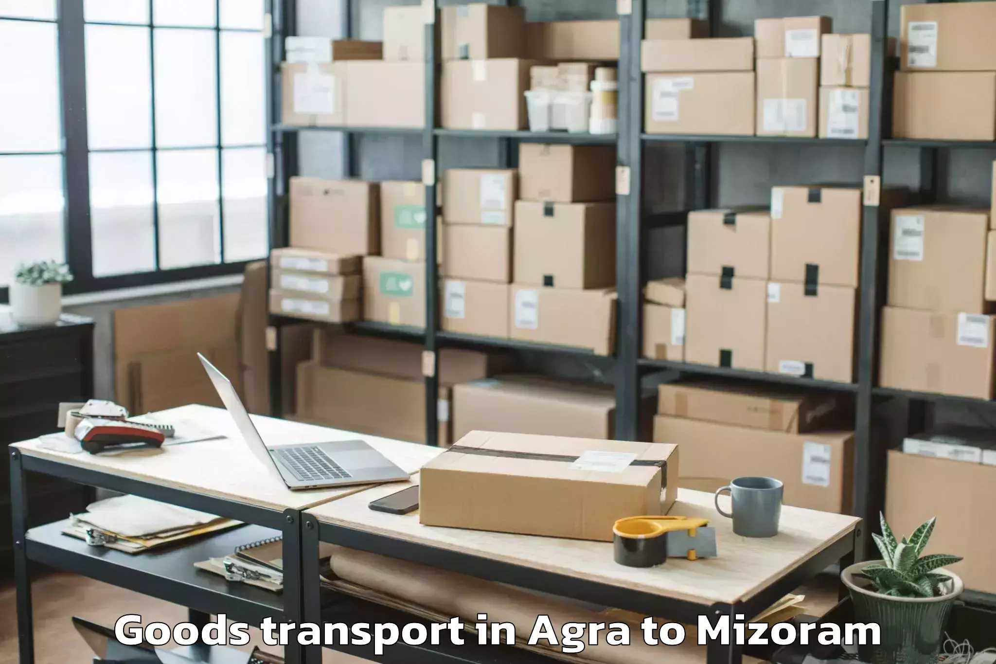 Discover Agra to Saiha Goods Transport